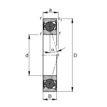 roulements HCB71911-C-2RSD-T-P4S FAG