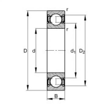 roulements 62210-2RSR FAG