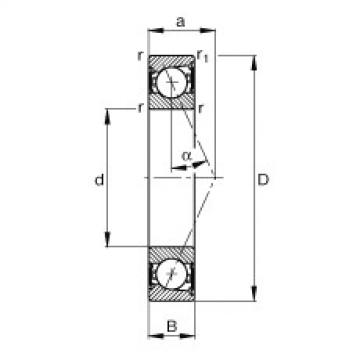 roulements B7010-E-2RSD-T-P4S FAG