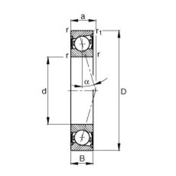 roulements B7009-C-2RSD-T-P4S FAG