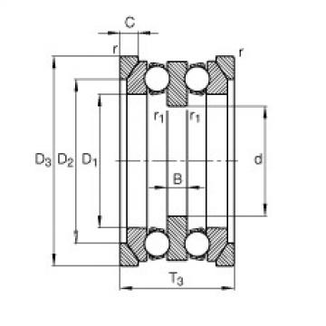 roulements 54215 + U215 FAG