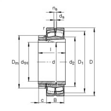 roulements 22309-E1-K + H2309 FAG