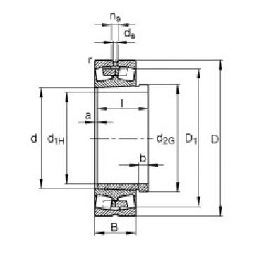 roulements 23136-E1A-K-M + AH3136A FAG