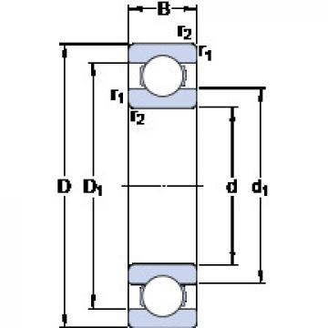 roulements 61917 SKF