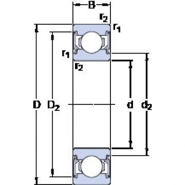 roulements 6203-2RSL SKF