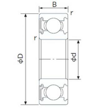 roulements 6203NKE NACHI