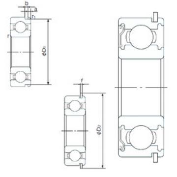 roulements 6204ZENR NACHI