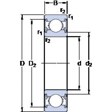 roulements 6304-2RSH SKF