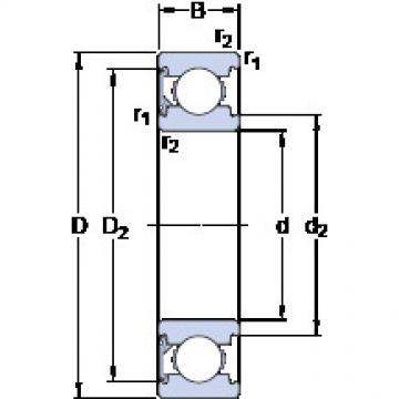 roulements 626-RSH SKF