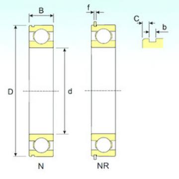 roulements 6211 NR ISB