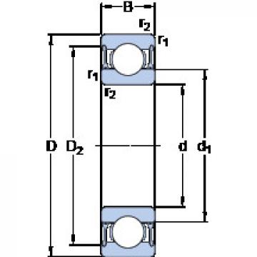 roulements 61913-2RZ SKF