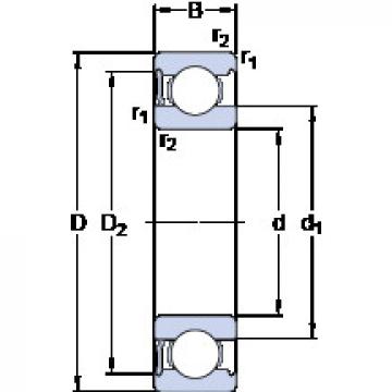 roulements 6212-RS1 SKF