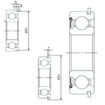 roulements 6814ZNR NACHI