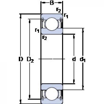 roulements D/W ER1458-2ZS SKF