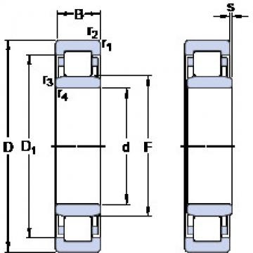 roulements NU 1014 ECP/C3VL0241 SKF