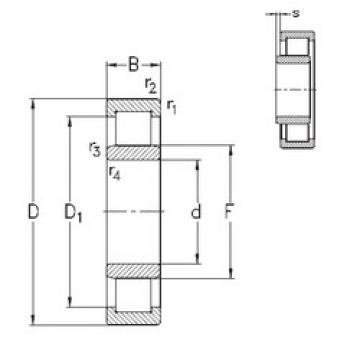 roulements NU221-E-M6 NKE