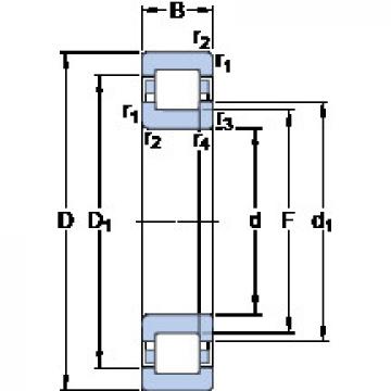 roulements NUP 2224 ECJ SKF