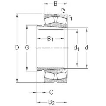 roulements 22212-E-K-W33+AHX312 NKE