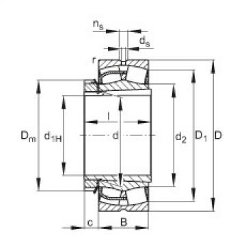 roulements 23244-E1-K + H2344X FAG