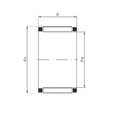 roulements K40x45x21 ISO