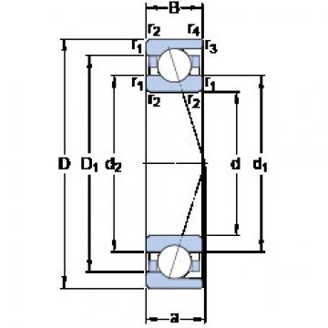 roulements 7011 ACD/P4A SKF