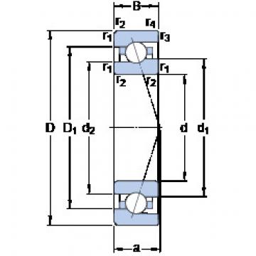 roulements 7000 CE/HCP4A SKF