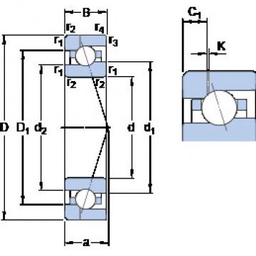 roulements 7010 ACE/HCP4AH1 SKF