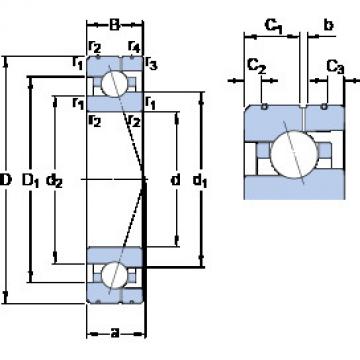 roulements 7008 CE/HCP4AL SKF