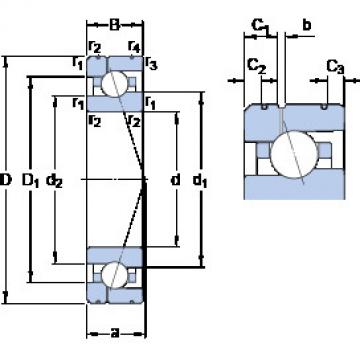 roulements 7010 CE/P4AL1 SKF