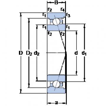 roulements 7020 ACB/P4A SKF