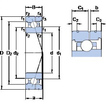 roulements 7011 CB/HCP4AL SKF