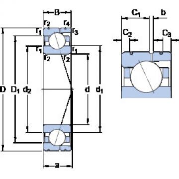 roulements 7010 ACD/P4AL SKF