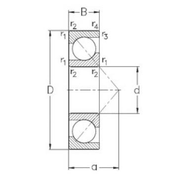 roulements 7307-BE-MP NKE