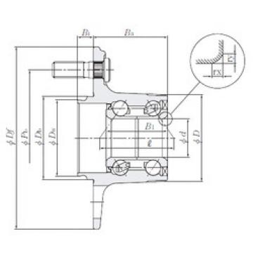 roulements HUB005-64 NTN