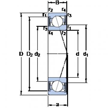 roulements S71908 CE/P4A SKF