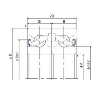 roulements 20TAB04DF-2LR NACHI