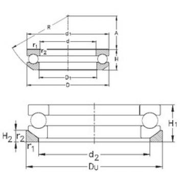 roulements 53314+U314 NKE