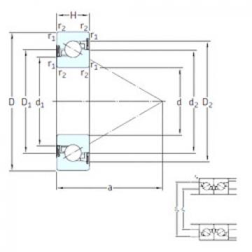 roulements BSD 4575 CG-2RZ SKF