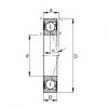 roulements B7020-C-2RSD-T-P4S FAG #1 small image