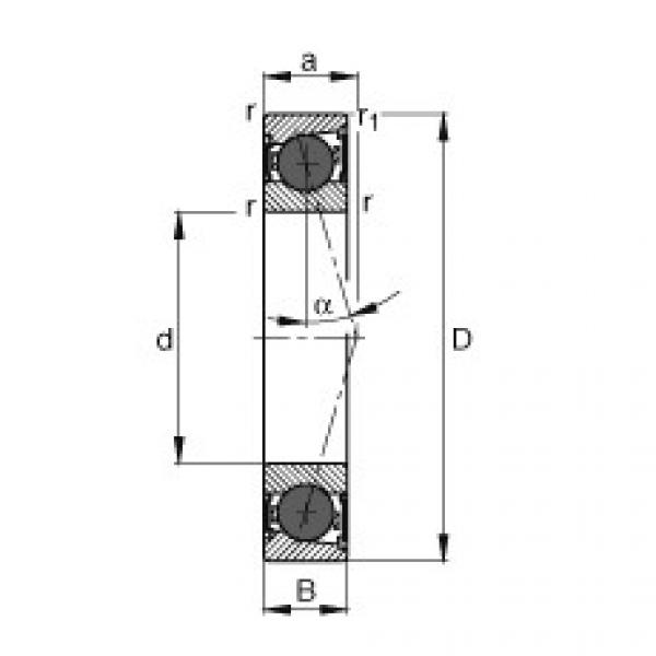 roulements HCB71911-C-2RSD-T-P4S FAG #1 image