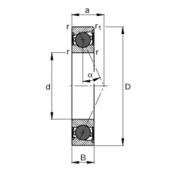 roulements HCB7007-E-2RSD-T-P4S FAG #1 image