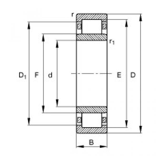 roulements NU352-E-TB-M1 FAG #1 image