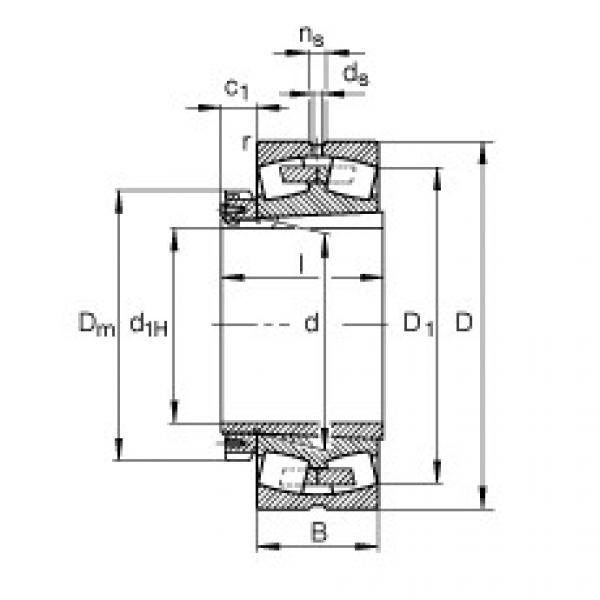 roulements 23276-B-K-MB + H3276-HG FAG #1 image