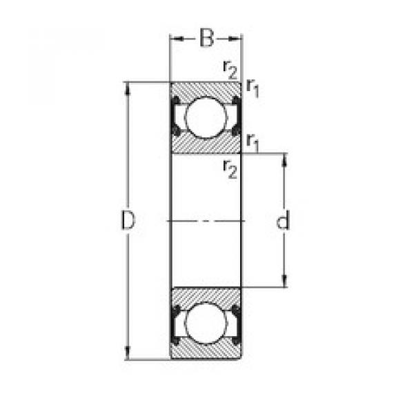 roulements 6205-2RS2 NKE #1 image