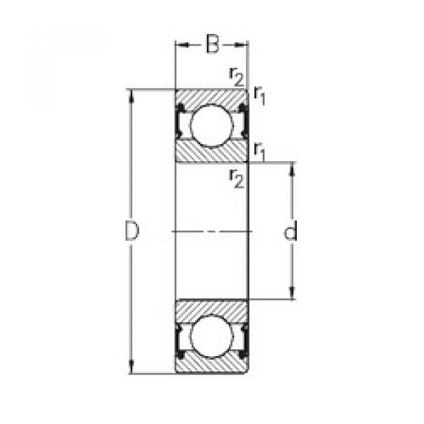 roulements 6301-RS2 NKE #1 image