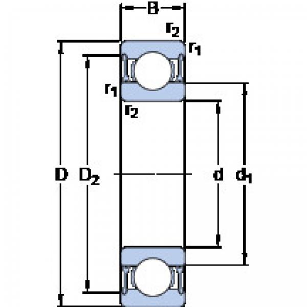 roulements 6206-2RZ SKF #1 image