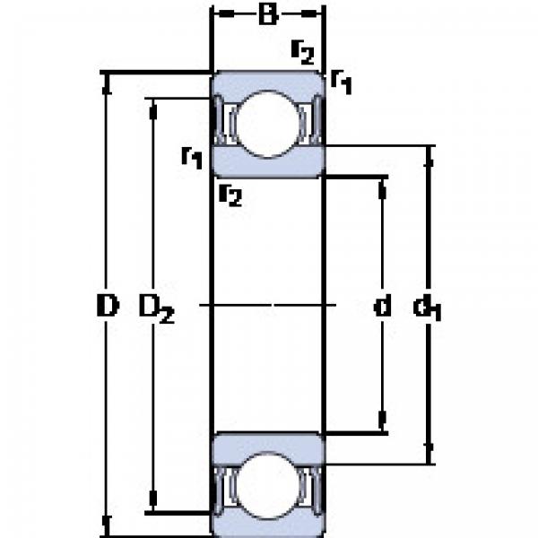 roulements 61913-2RS1 SKF #1 image