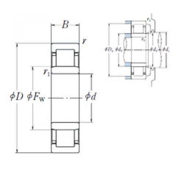 roulements NU 310 EW NSK #1 image