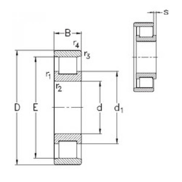 roulements N316-E-M6 NKE #1 image