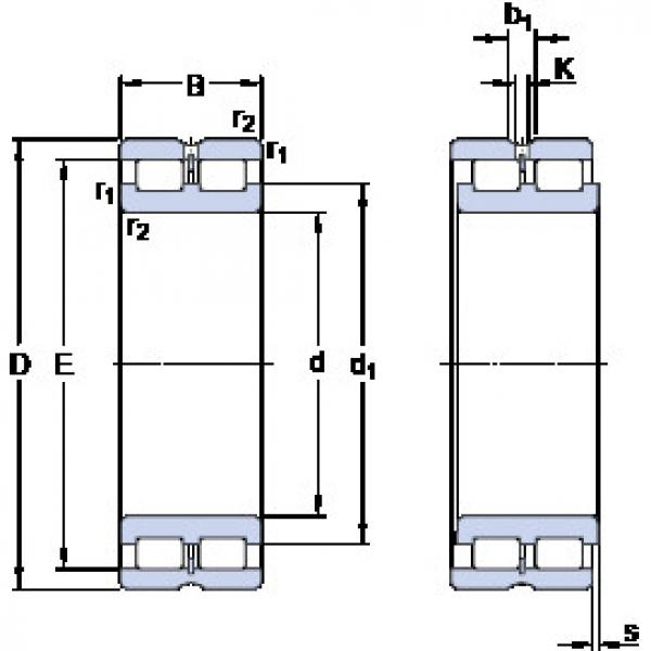 roulements NNCL 4834 CV SKF #1 image